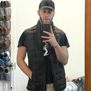 ONLY & SONS black padded vest medium